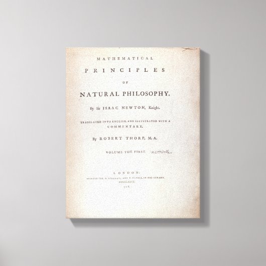 Frontispiece to Volume I Canvas Afdruk (Voorkant)