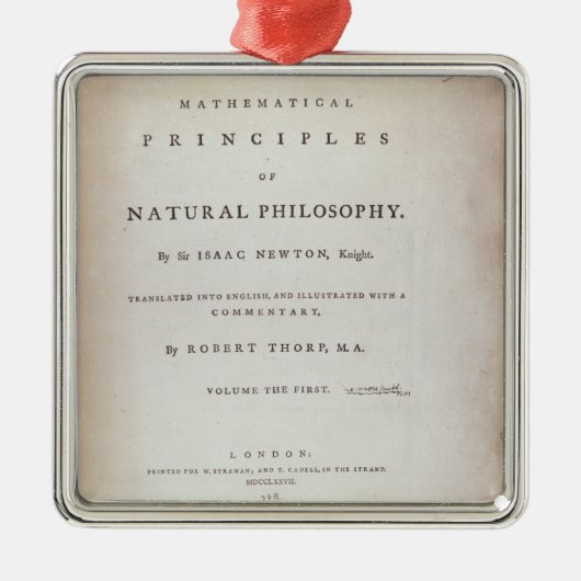 Frontispiece to Volume I Metalen Ornament (Voorkant)