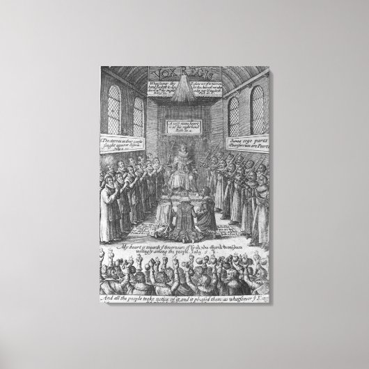 Frontispiece to 'Vox Regis' van Thomas Scott Canvas Afdruk (Voorkant)