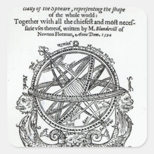 Frontispiece uit 'A Plain Treatise �' Vierkante Sticker