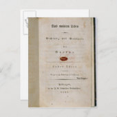 Frontispiece uit mijn leven briefkaart (Voorkant / Achterkant)