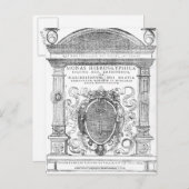 Frontispiece uit 'Monas Hieroglyphica' Briefkaart (Voorkant / Achterkant)