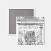 Frontispiece uit 'Monas Hieroglyphica' Magneet (Voorkant / Achterkant)