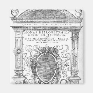 Frontispiece uit 'Monas Hieroglyphica' Magneet