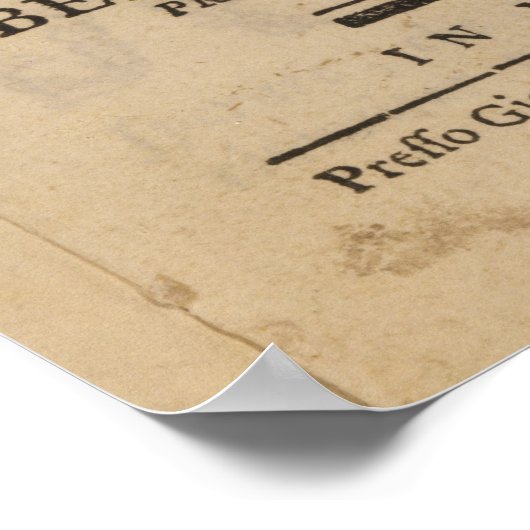 Frontispiece van de "Lucio Silla" van Mozart Poster (Hoek)