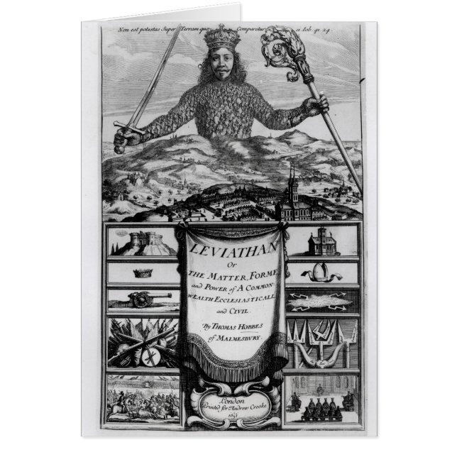 Frontispiece van Thomas Hobbes of Malmesbury (Voorkant)