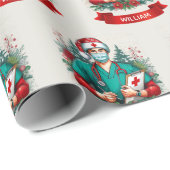 Frontline Holiday Hero Christmas Wrapping Paper Cadeaupapier (Rol Hoek)