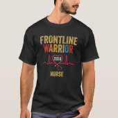 Frontline Warrior 2020 verpleegster, zuster Gift F T-shirt (Voorkant)