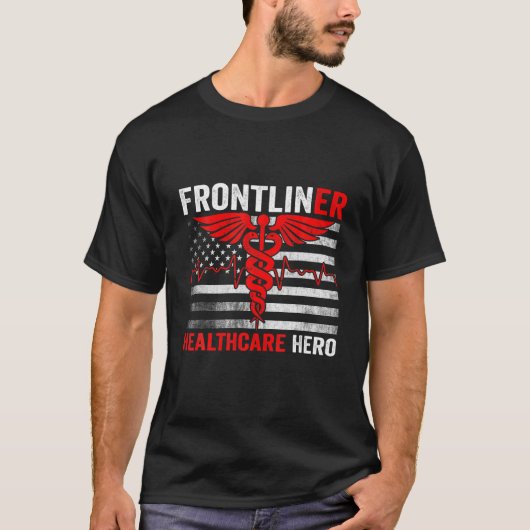 Frontliner Nurse Doctor Frontline Hero T-shirt (Voorkant)