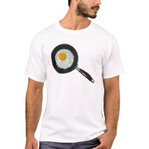 Frontpan met zonnige kant-en-klaar ei