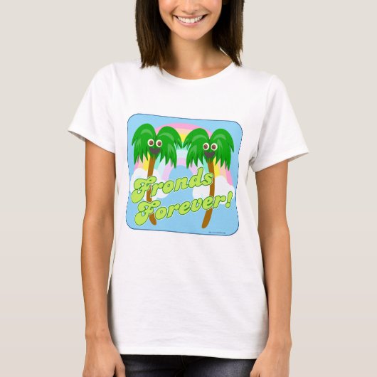 Fronts Forever Cute Cartoon Tree Slogan T-shirt (Voorkant)