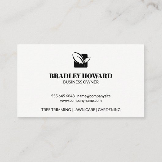 Frontyard Landscaping Visitekaartje (Achterkant)