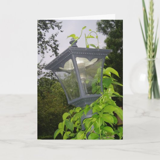 "Frontyard Streetlight" Verjaardag Kaart (Voorkant)