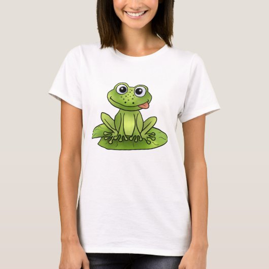 Frosch auf Seerose T-shirt (Voorkant)
