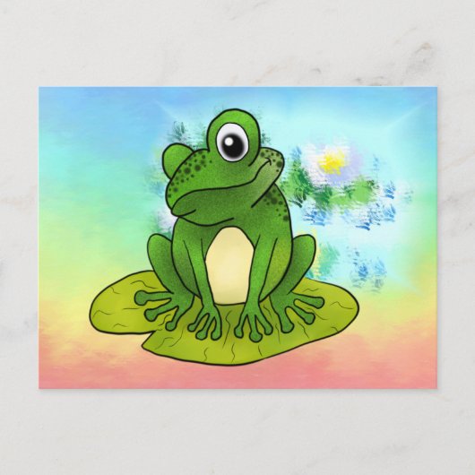 Frosch im Teich Postkarte Briefkaart (Voorkant)
