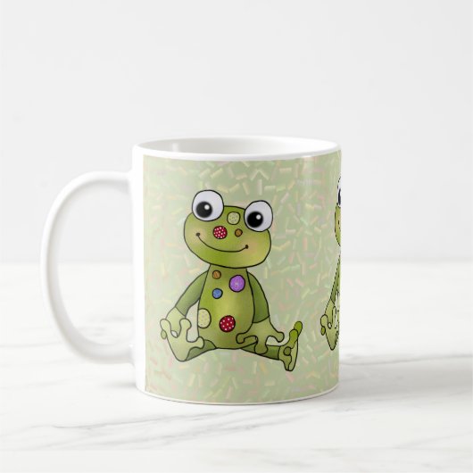 Frosch mit Punkten Koffiemok (Links)