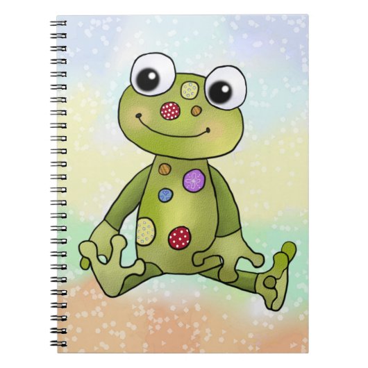 Frosch mit Punkten Notitieboek (Voorkant)
