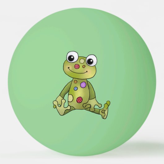 Frosch mit Punkten Pingpongbal (Voorkant)