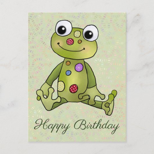 Frosch mit Punkten Postkarte Briefkaart (Voorkant)