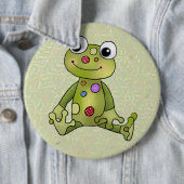 Frosch mit Punkten Ronde Button 6,0 Cm (In situ)