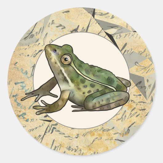 Frosch  ronde sticker (Voorkant)
