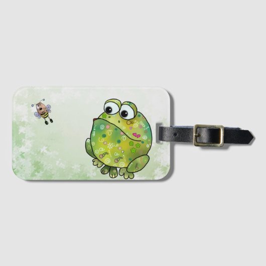 Frosch und Biene Bagagelabel (Voorkant (horizontaal))