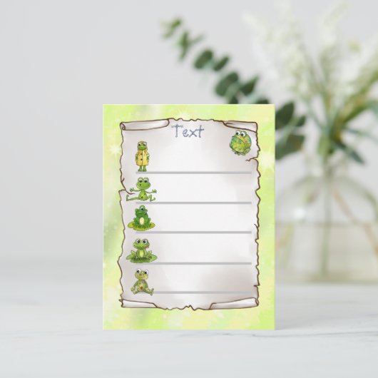 Frösche   briefkaart (Staand voorkant)