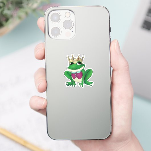 Froschkönig sticker (Telefoon)