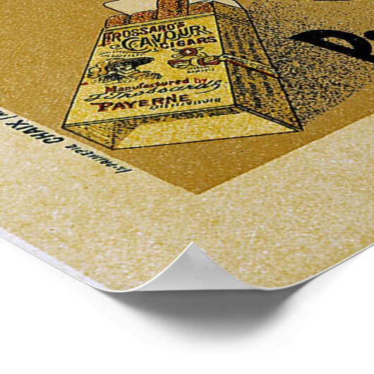 Frossard's Cavour Cigars Ad Poster (Hoek)