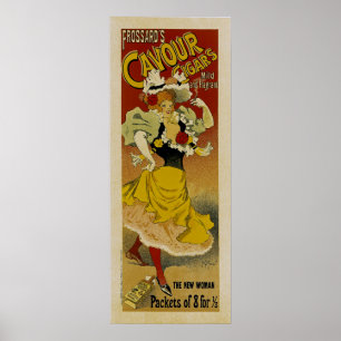 Frossard's Cavour Cigars Ad Poster