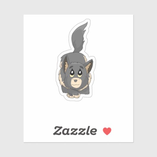 Frost Babies Zhur sticker wolf pup (Vel)