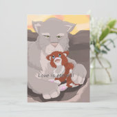 Frost Baby's Love Is Eternal Bedankkaart (Staand voorkant)