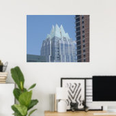 Frost Bank Building Austin, Texas Poster (Thuiskantoor)