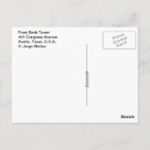 Frost Bank Tower, Austin, Texas, VS Briefkaart (Achterkant)