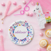 Frost Berry Winter Party Papieren Bordje (Feest)