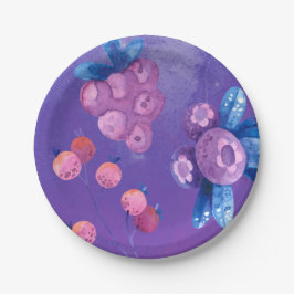 Frost Berry Winter Party Papieren Bordje