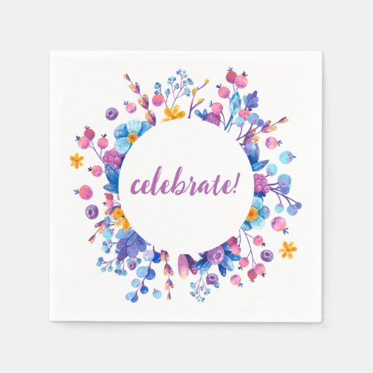 Frost Berry Winter Party Servet (Voorkant)