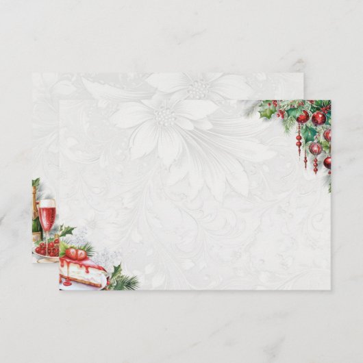 Frost Bite Basic Blank Recept Kaart (Voorkant / Achterkant)