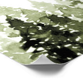 FROST Blue Flannel Pine Beer Baby shower Welkom Poster (Hoek)