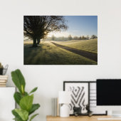 Frost-Covered Golf Course Poster (Thuiskantoor)