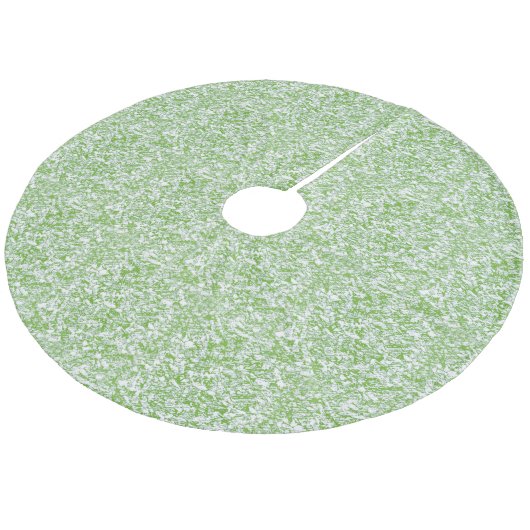 Frost Covered Grass Fleece Kerstboom Rok (Gekanteld)