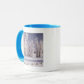 Frost Covered Trees and Fence, Colorado Mok (Voorkant links)