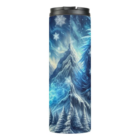 Frost Dragon Breathing Ice Storm Thermosbeker (Achterkant)