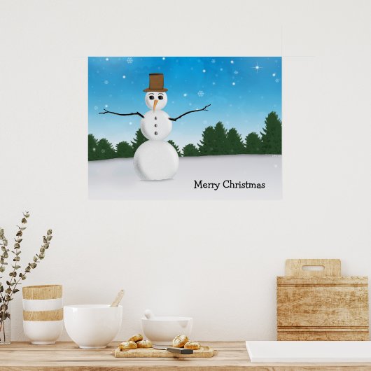 Frost E. Snowman Poster (Keuken)