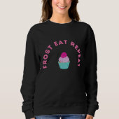 Frost Eat Repeat Cupcake Design Trui (Voorkant)