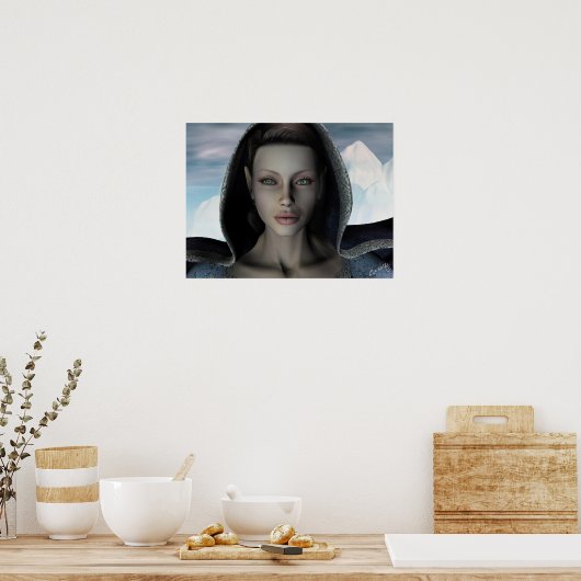 "Frost Elf"-druk Poster (Keuken)