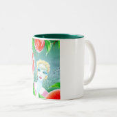 Frost Fairy in Peach Orchard Tweekleurige Koffiemok (Voorkant rechts)