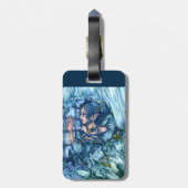 Frost Fairy Meisje's Uitzicht van een Sapphire Win Bagagelabel (Achterkant verticaal)