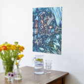 Frost Fairy Meisje's Uitzicht van een Sapphire Win Folie Afdrukken (Laag (Keuken))