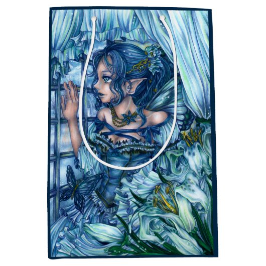 Frost Fairy Meisje's Uitzicht van een Sapphire Win Medium Cadeauzakje (Voorkant)